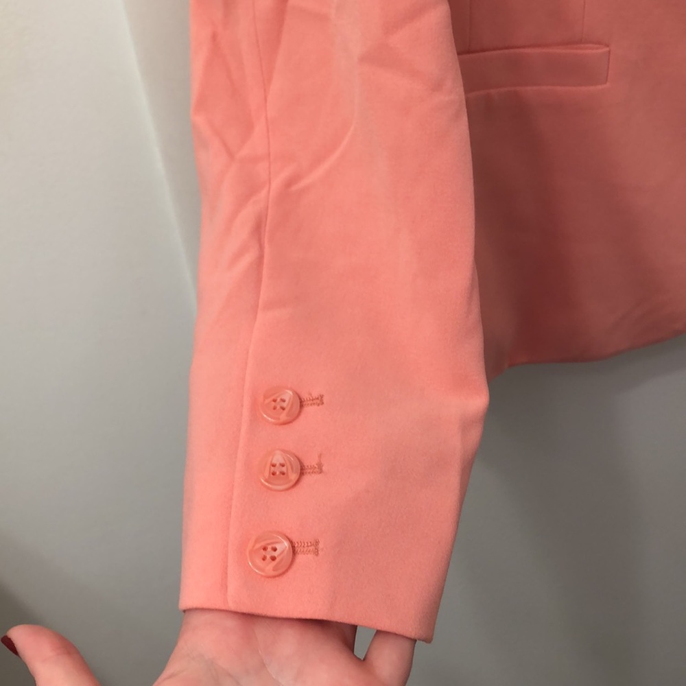 SOLD - Chadwicks // salmon colored blazer - Picture 6 of 10